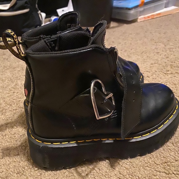 Doc Marten x Lazy Oaf Heart Buckle Boot - Picture 8 of 11